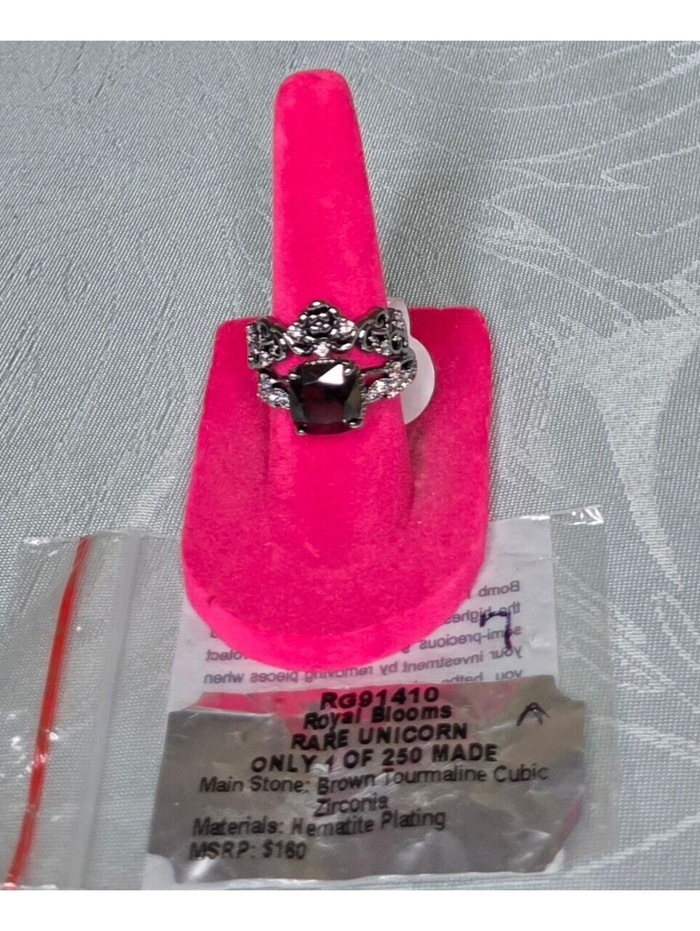 Bomb Party Royal Blooms Rare Unicorn Brown Tourmaline CZ